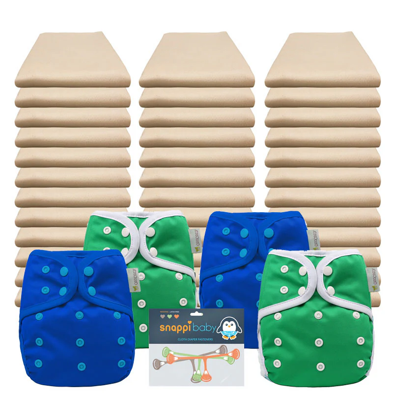 Organic Flat Economy Diaper Packages with OsoCozy Covers - Image 7