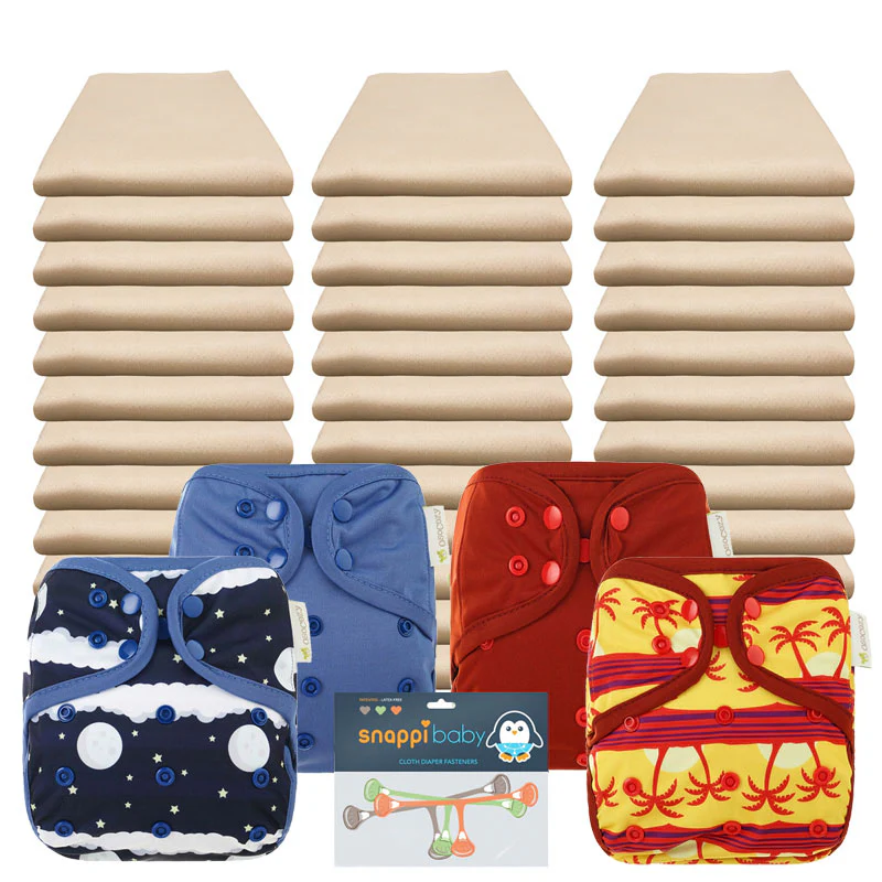 Organic Flat Economy Diaper Packages with OsoCozy Covers - Image 9