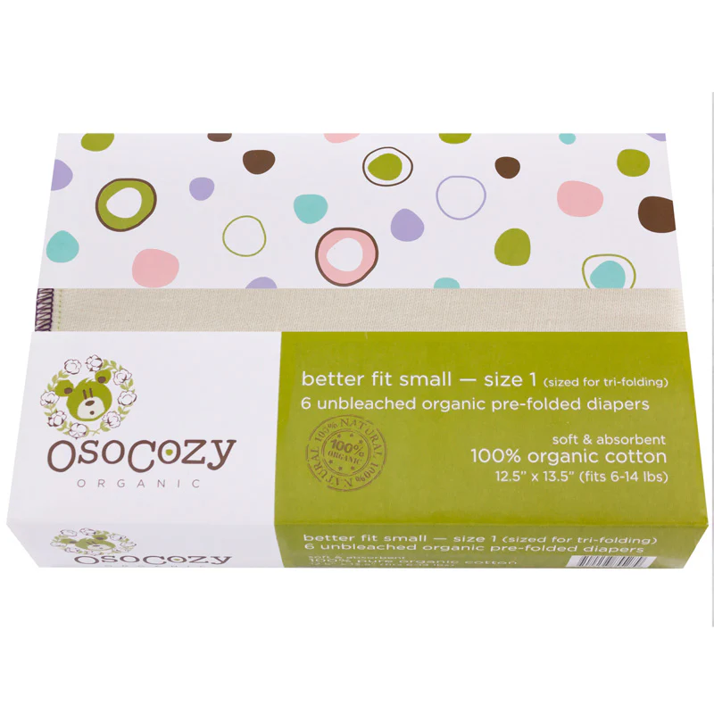 Osocozy Organic Prefolds - 6 packs - Image 6