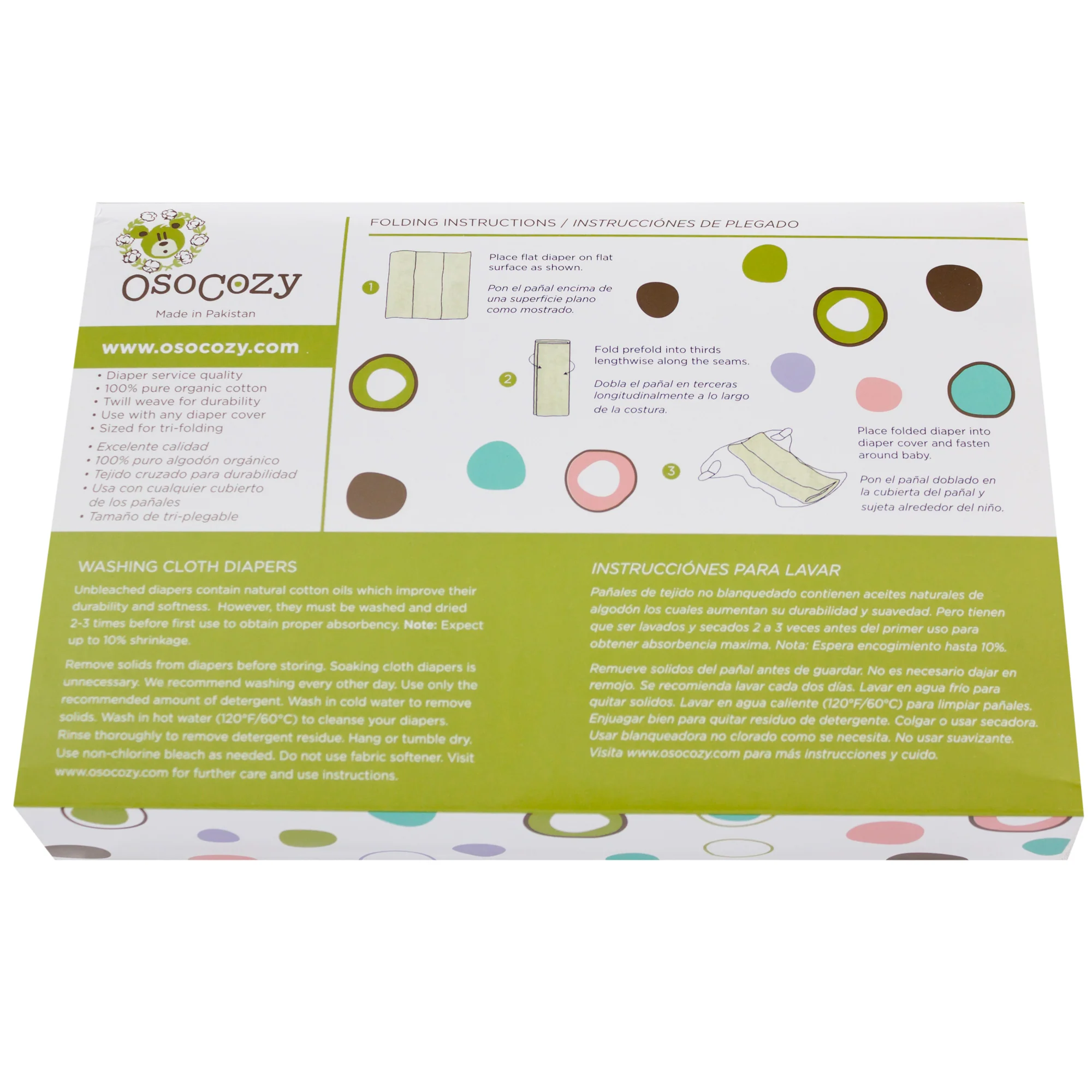 Osocozy Organic Prefolds - 6 packs - Image 7