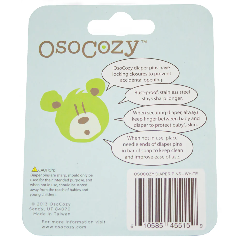 OsoCozy Packaged Diaper Pins - 8 Pack - Image 8