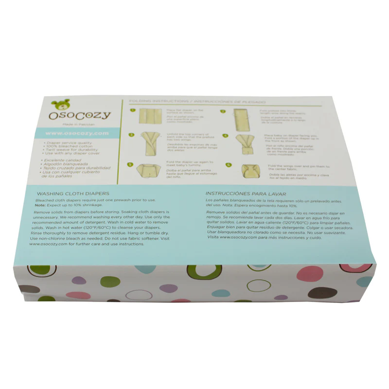 OsoCozy Prefolds Bleached (6 pk) - Image 5