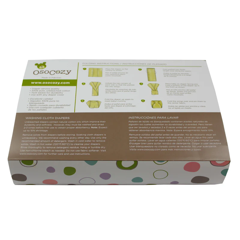 OsoCozy Prefolds Unbleached (6pk) - Image 5