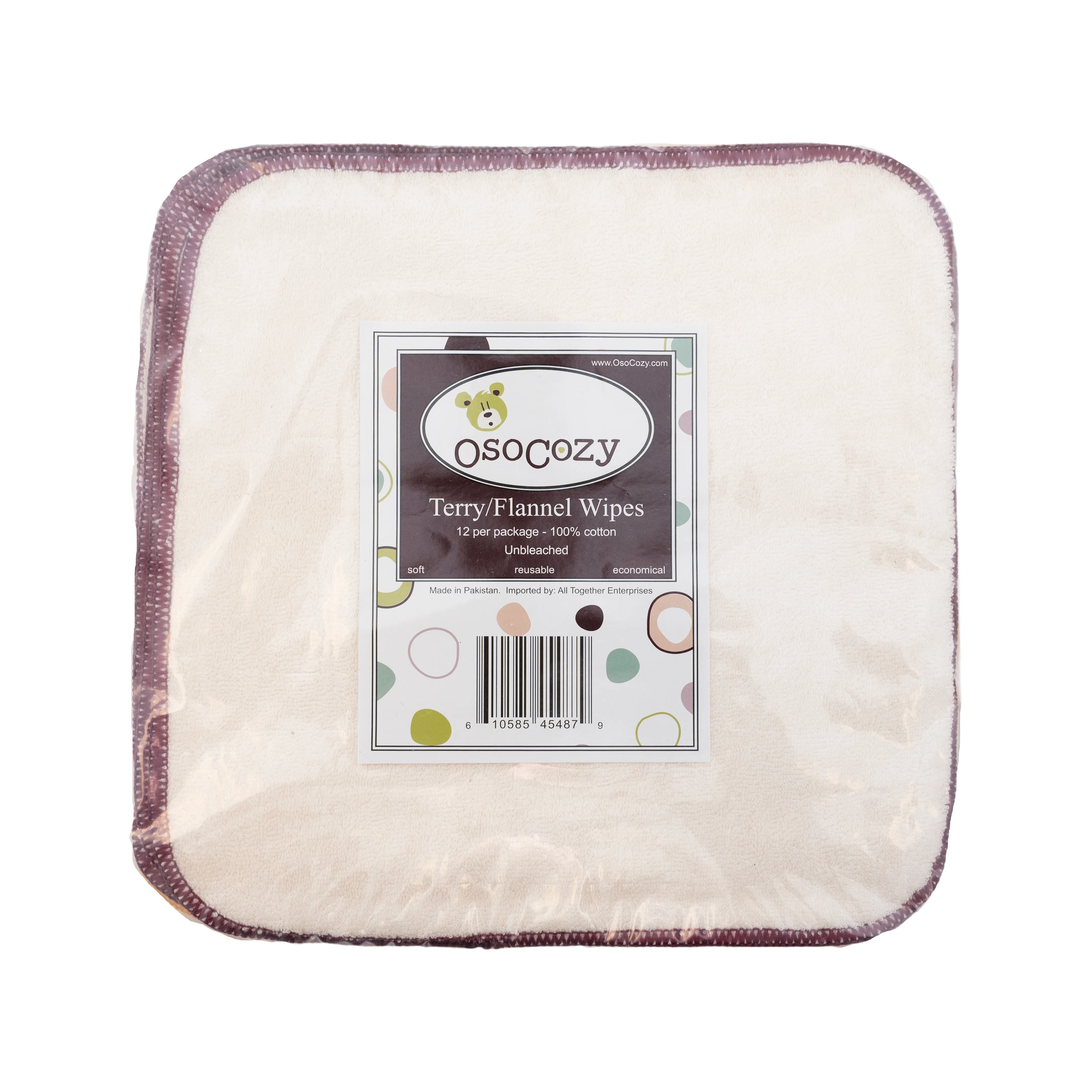OsoCozy Terry Flannel Wipes (12 pack) - Image 3