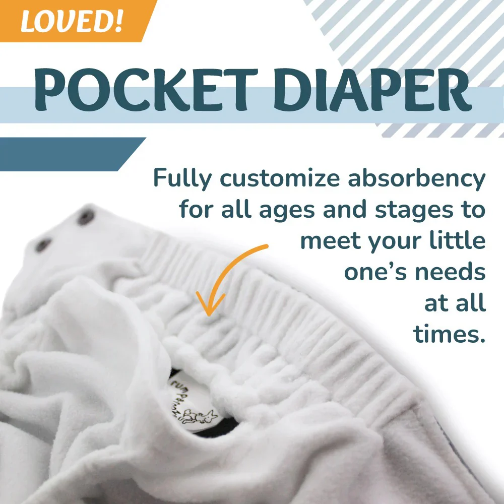 Rumparooz AWJ G3 One Size Pocket Cloth Diaper - Image 10