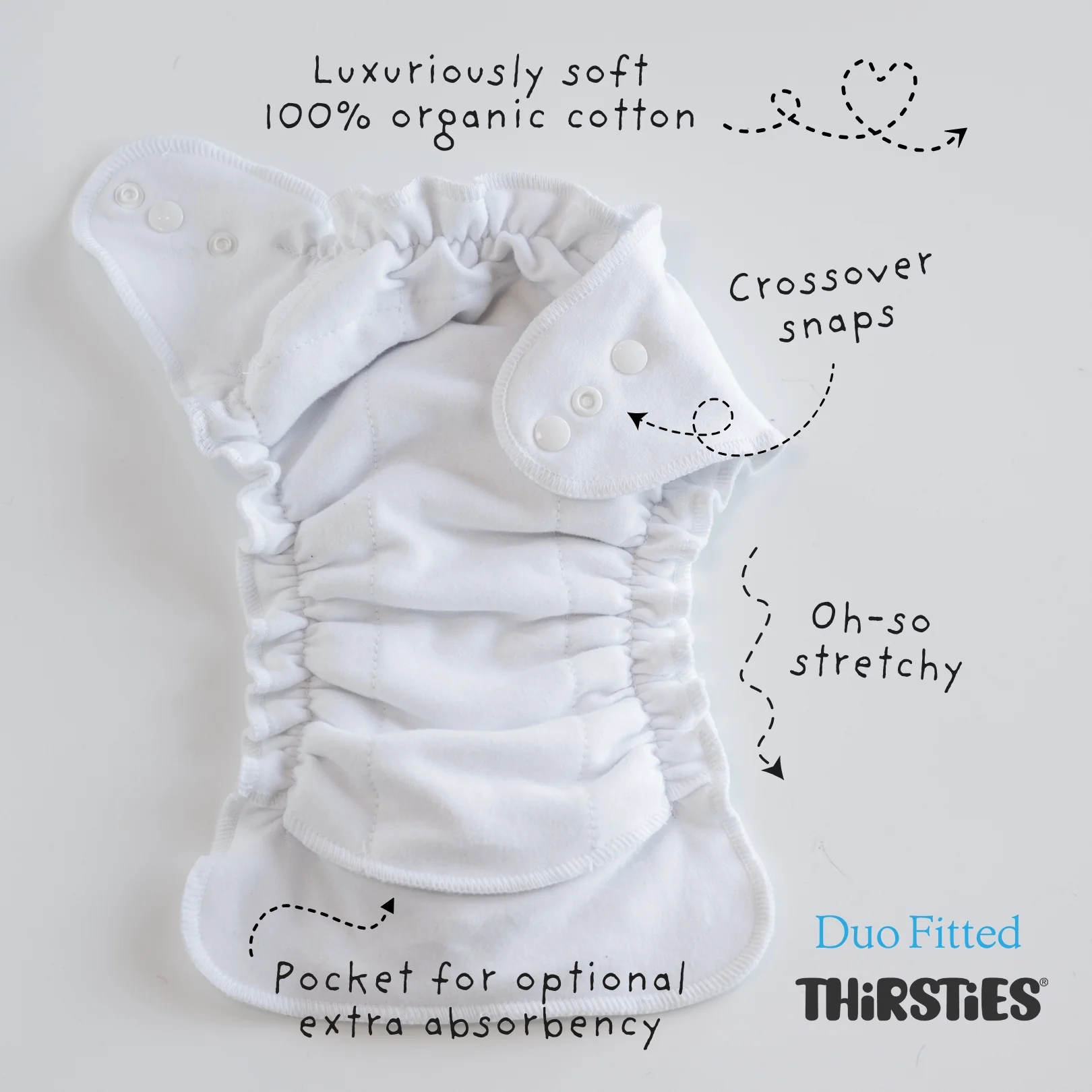 Thirsties Duo Fitted Organic Cloth Diapers - Image 6