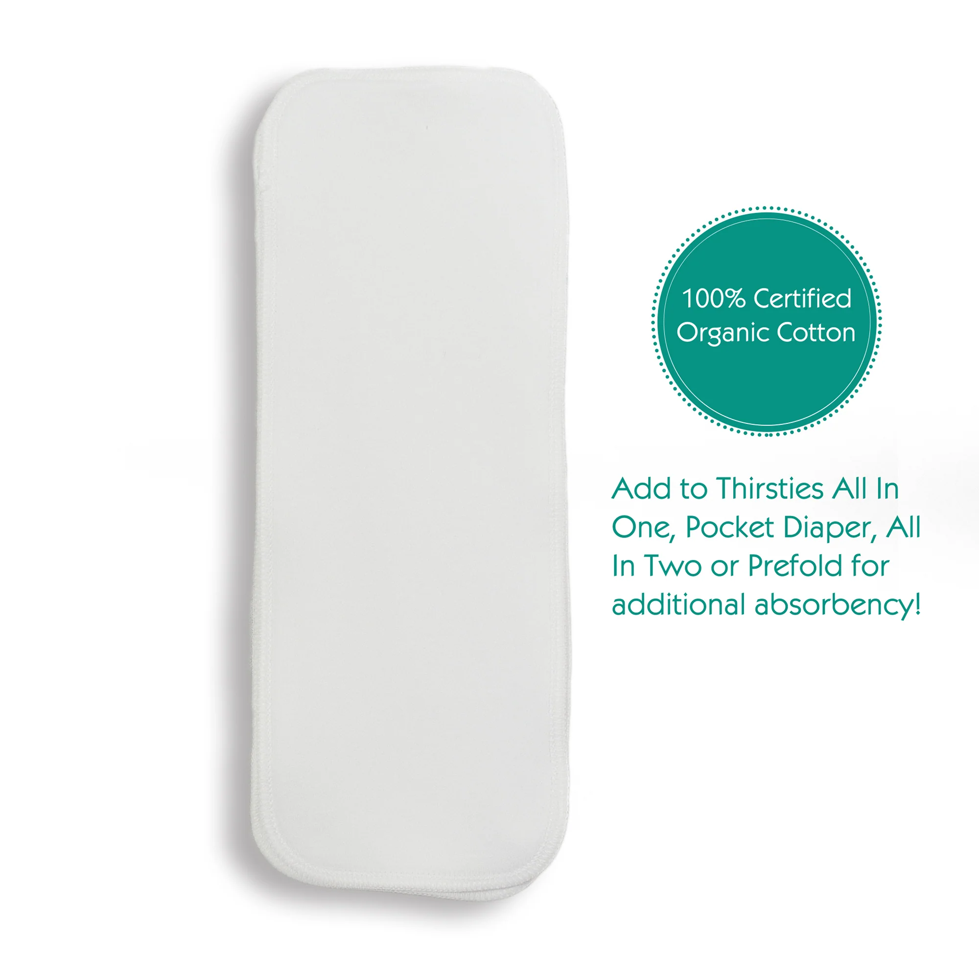 Thirsties Organic Cotton Doublers 3-pack - Image 4