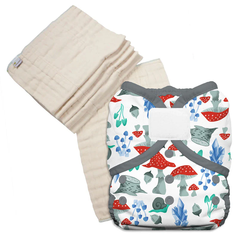 Unbleached Prefold Trial Package with Thirsties Duo Covers - Image 10