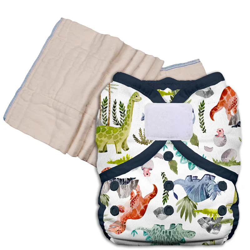Unbleached Prefold Trial Package with Thirsties Duo Covers - Image 12