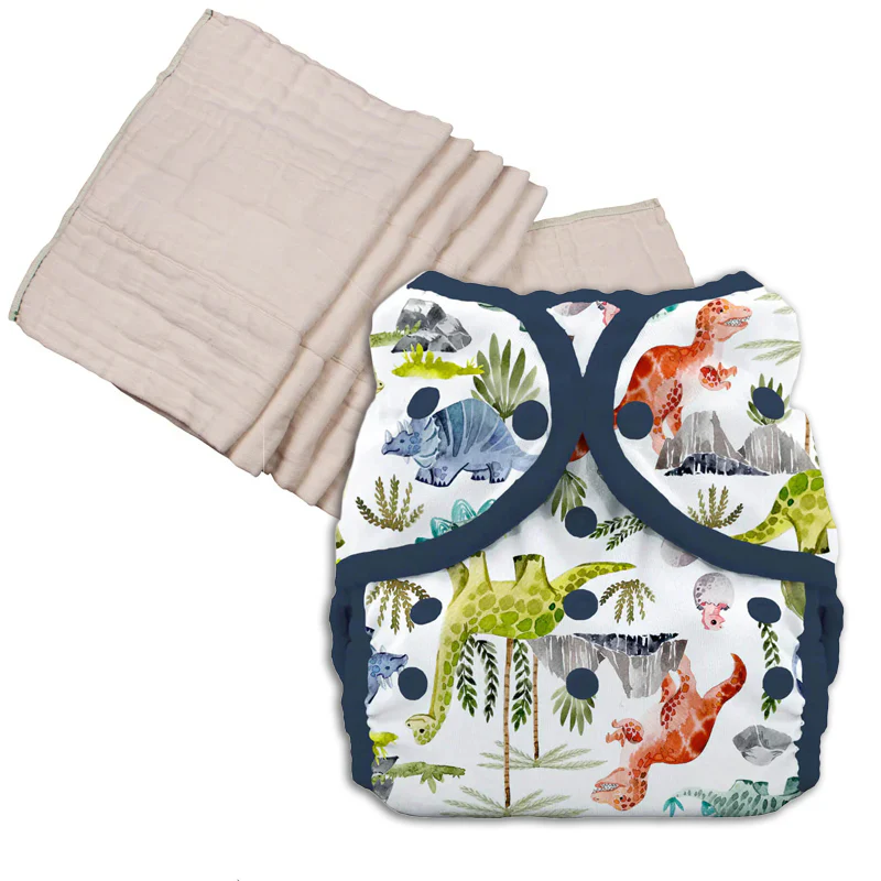 Unbleached Prefold Trial Package with Thirsties Duo Covers - Image 13