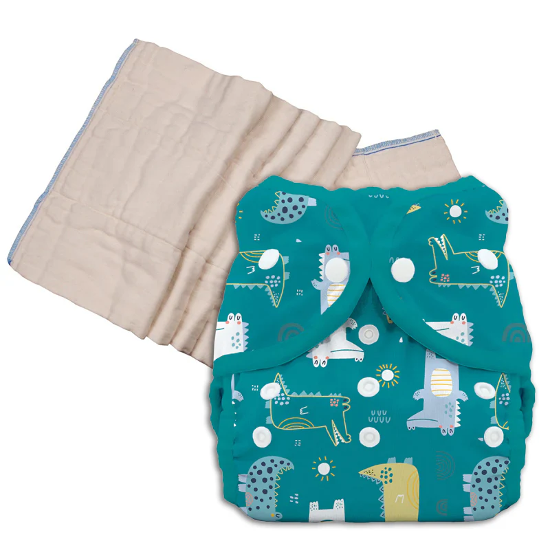 Unbleached Prefold Trial Package with Thirsties Duo Covers - Image 15