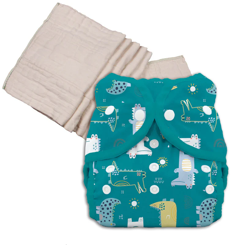 Unbleached Prefold Trial Package with Thirsties Duo Covers - Image 17