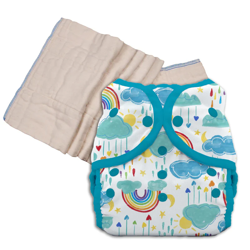 Unbleached Prefold Trial Package with Thirsties Duo Covers - Image 23