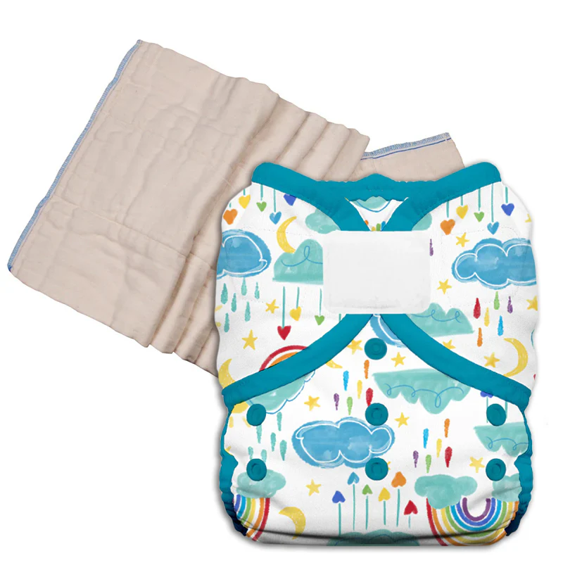 Unbleached Prefold Trial Package with Thirsties Duo Covers - Image 24