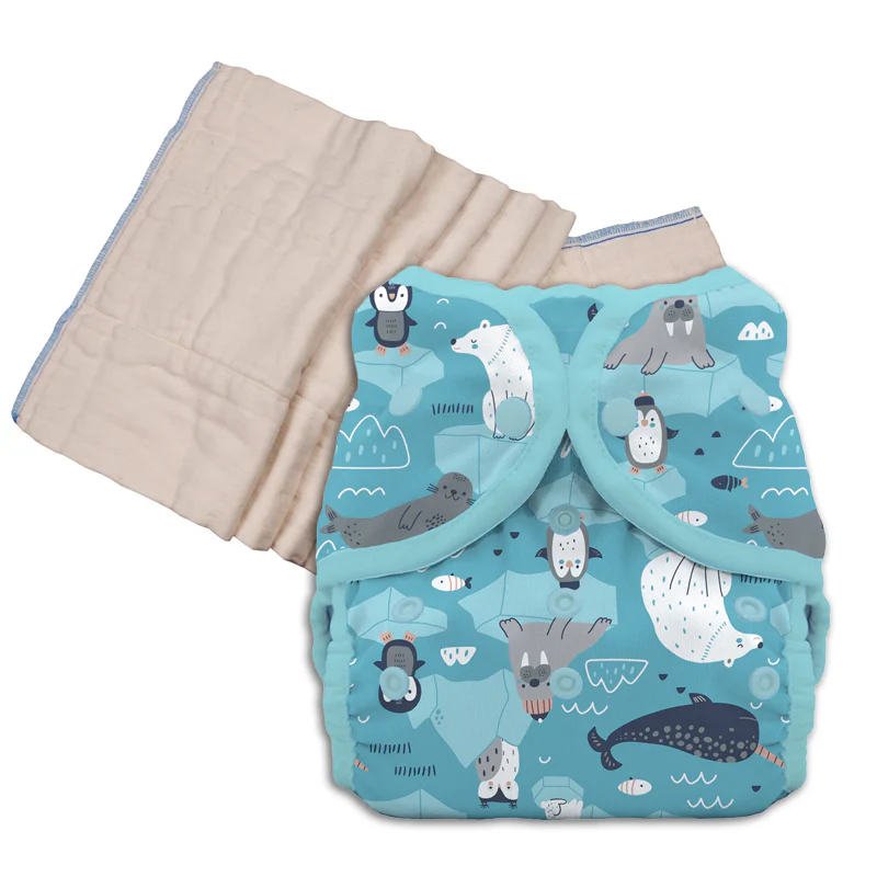 Unbleached Prefold Trial Package with Thirsties Duo Covers - Image 27