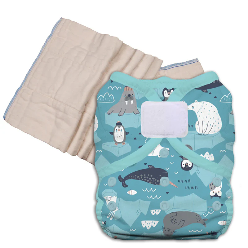 Unbleached Prefold Trial Package with Thirsties Duo Covers - Image 28