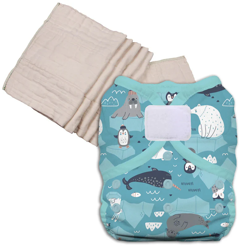 Unbleached Prefold Trial Package with Thirsties Duo Covers - Image 30