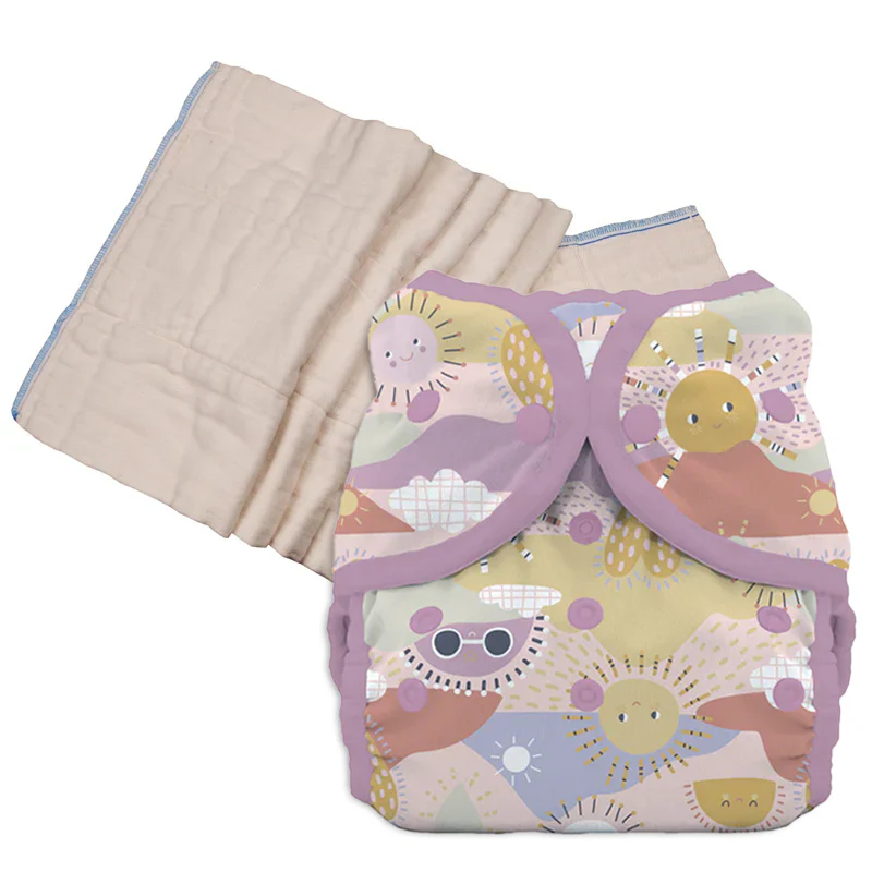 Unbleached Prefold Trial Package with Thirsties Duo Covers - Image 35