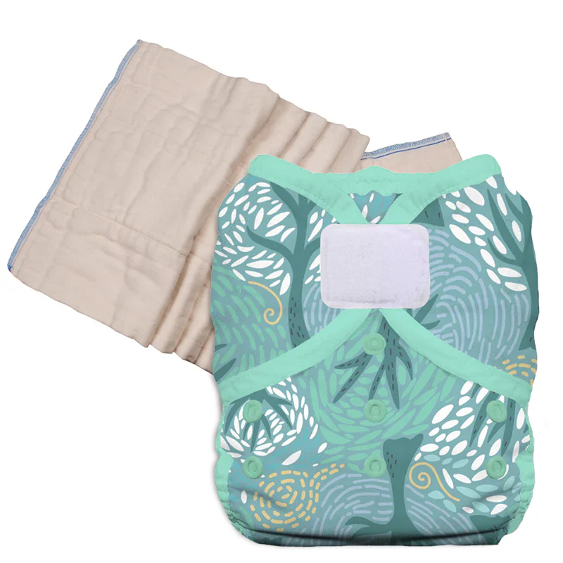 Unbleached Prefold Trial Package with Thirsties Duo Covers - Image 37