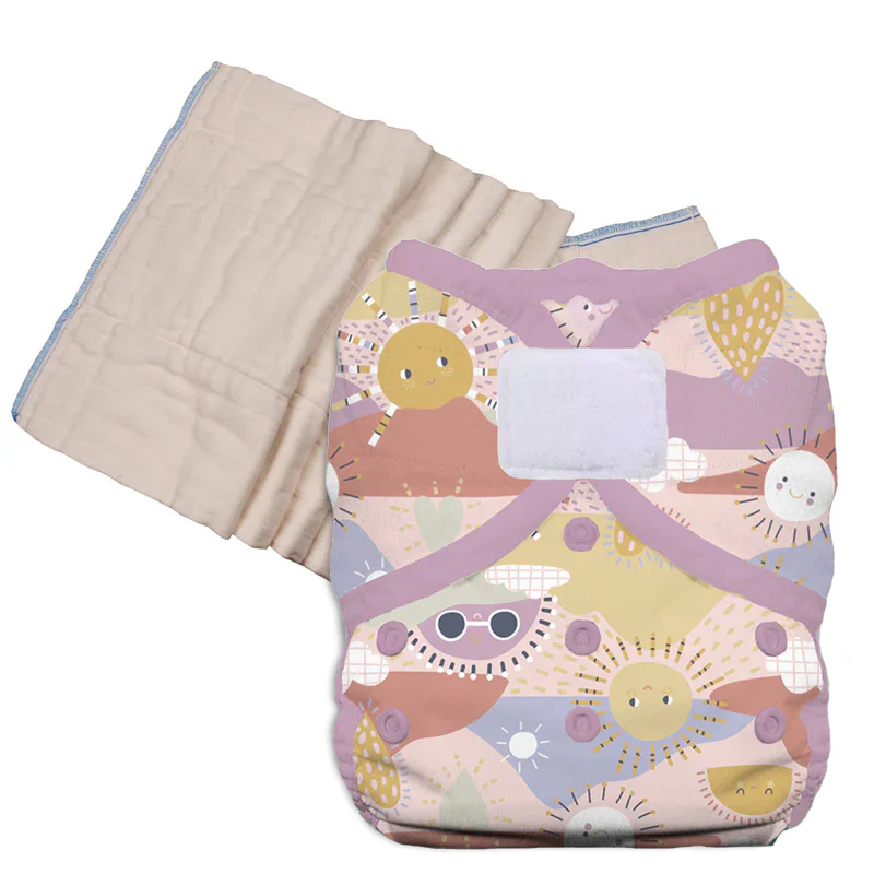 Unbleached Prefold Trial Package with Thirsties Duo Covers - Image 38