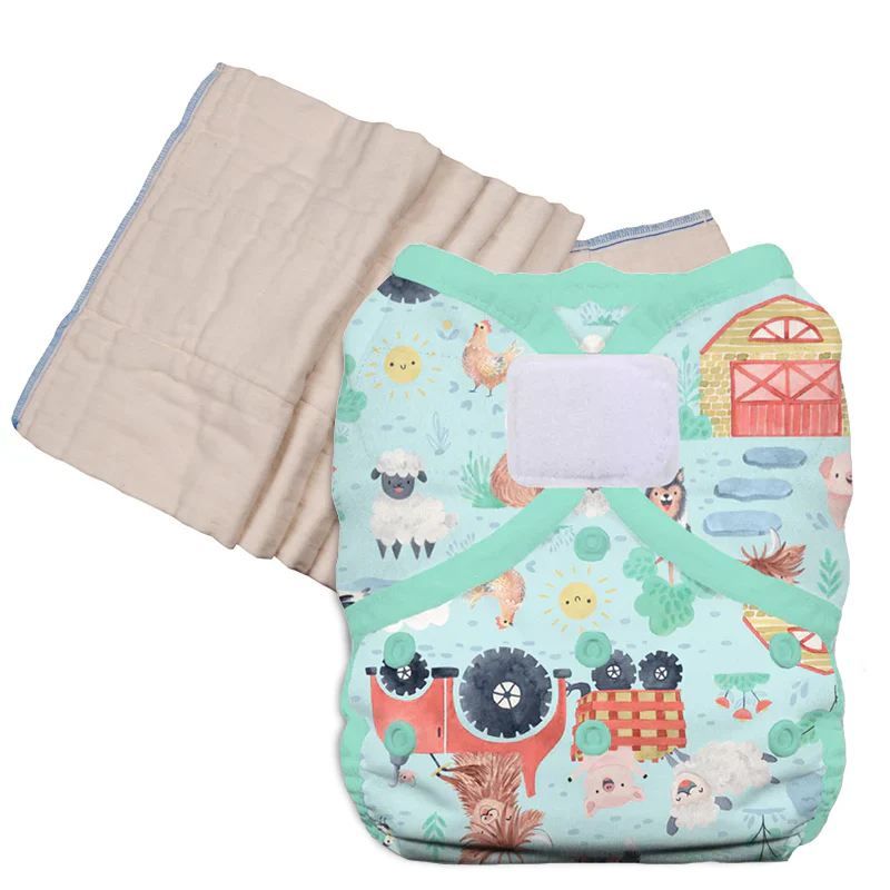 Unbleached Prefold Trial Package with Thirsties Duo Covers - Image 39