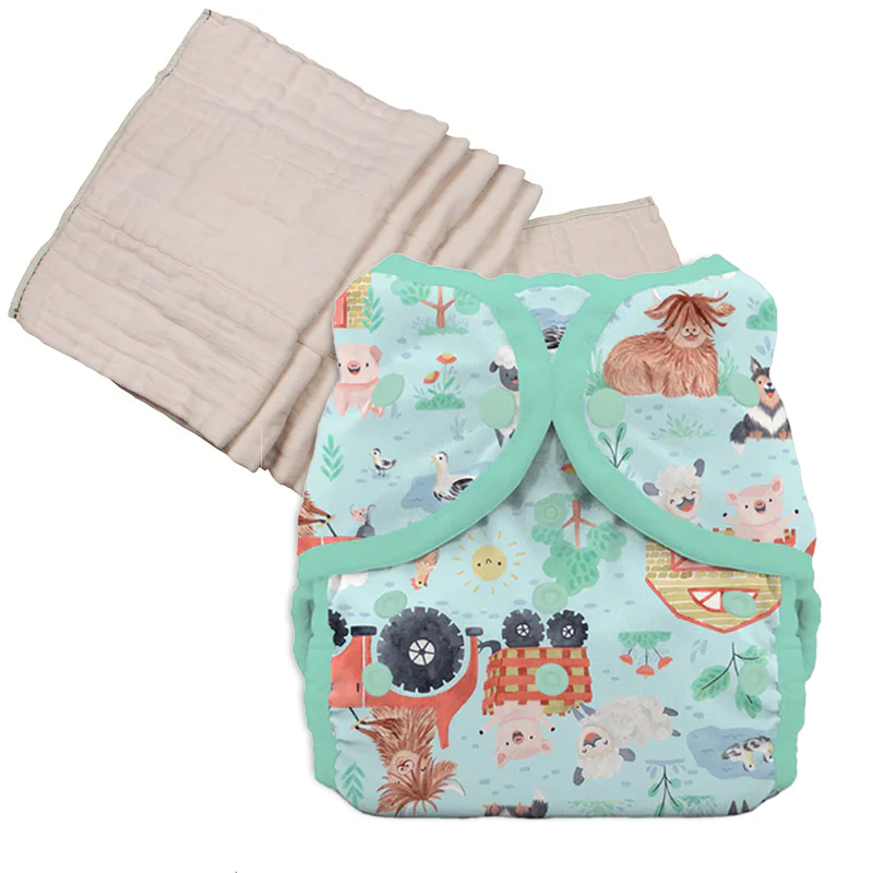 Unbleached Prefold Trial Package with Thirsties Duo Covers - Image 42