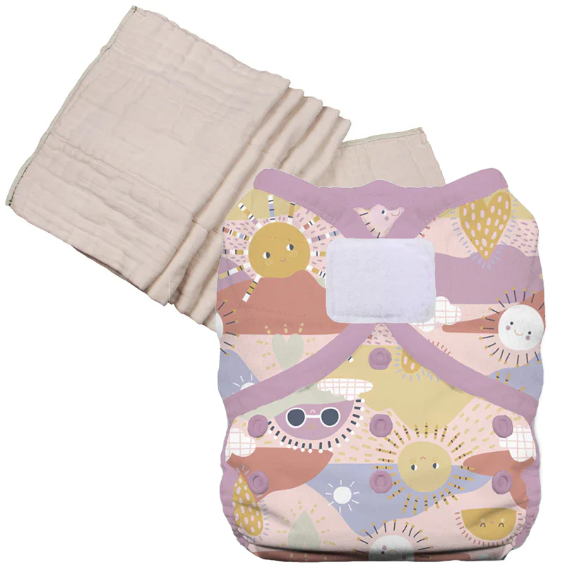 Unbleached Prefold Trial Package with Thirsties Duo Covers - Image 44