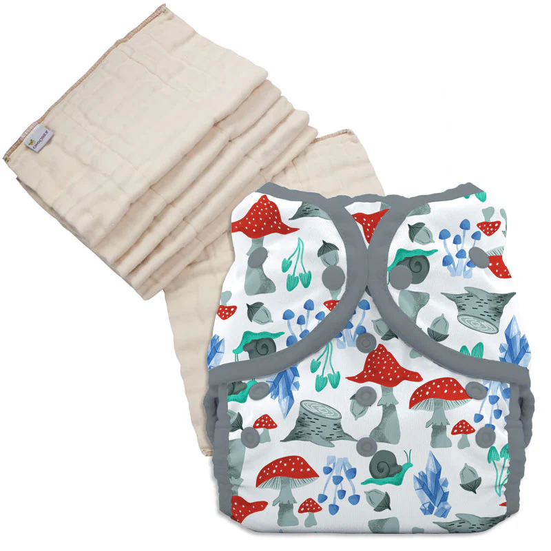 Unbleached Prefold Trial Package with Thirsties Duo Covers - Image 7