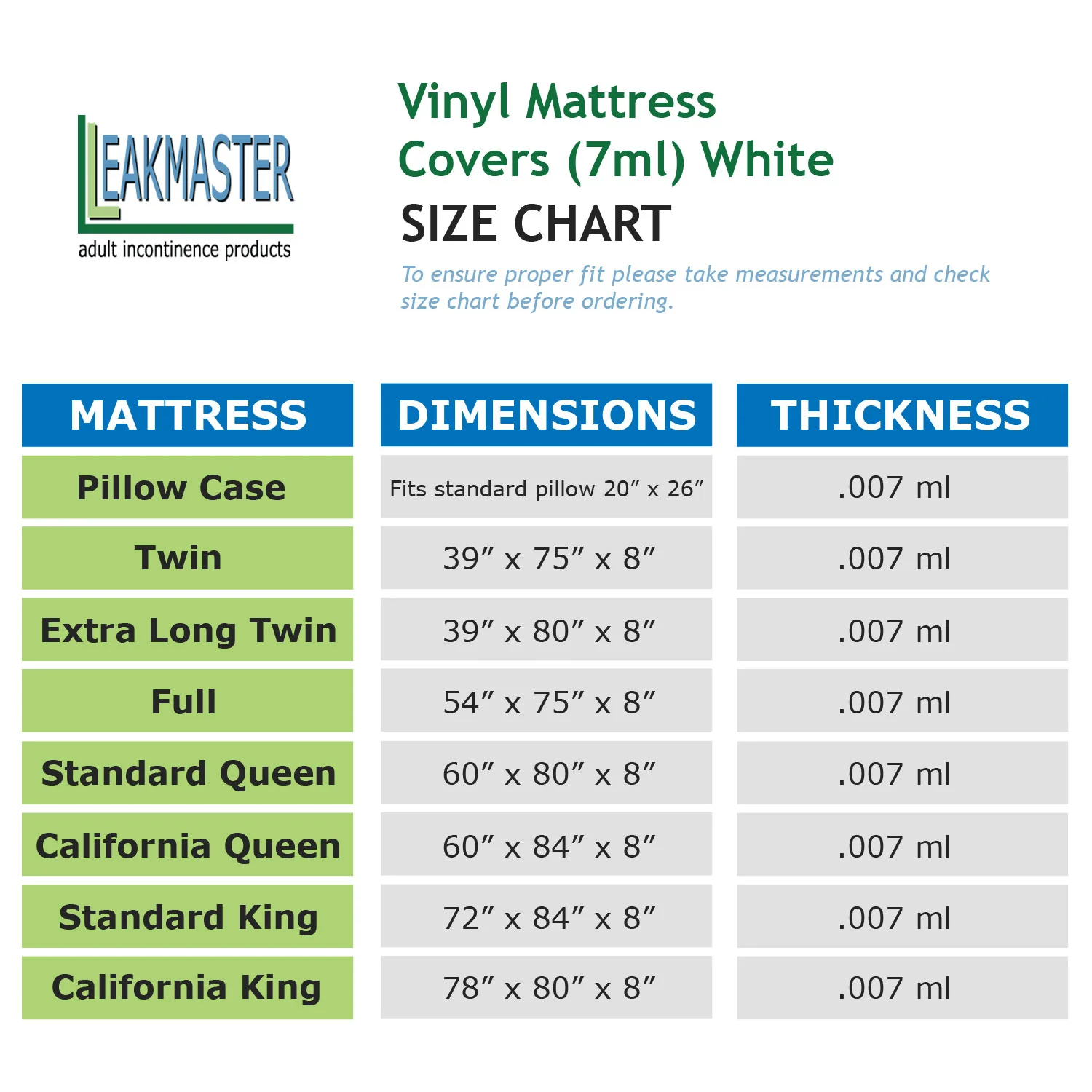 Vinyl Mattress Covers (7ml) White - Image 3